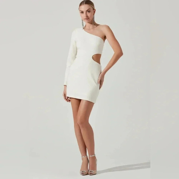 ASTR The Label Lavinia Dress in Off White Sz S - Picture 2 of 8